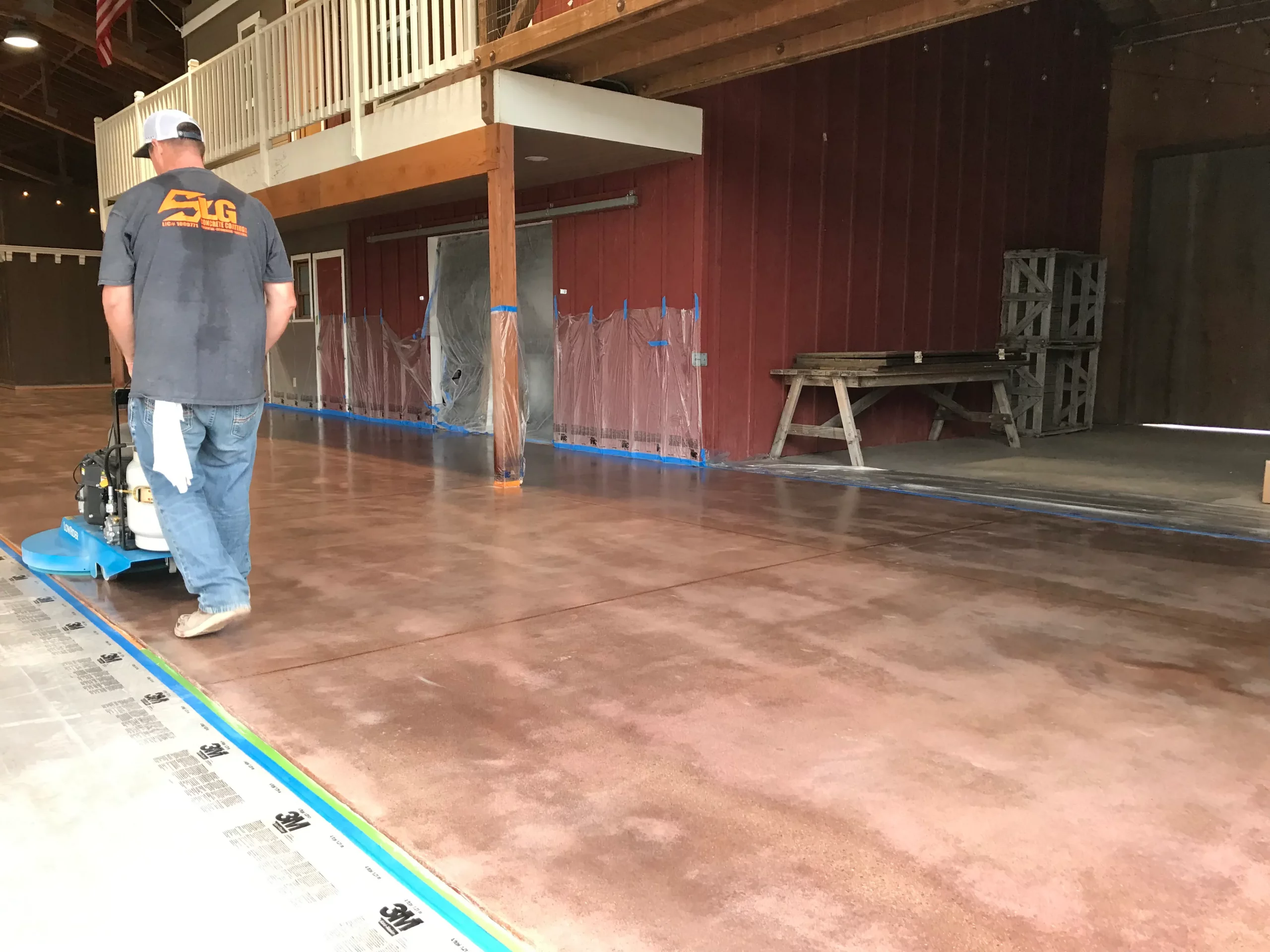 concrete floor-polishing